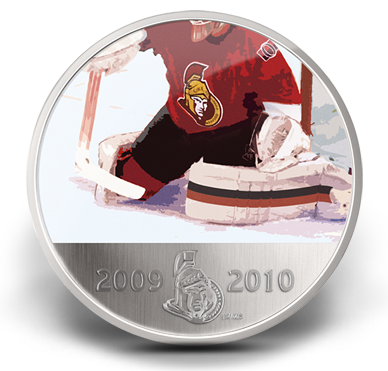 50 центов 2010, Оттава Сенаторз (Фото официальный сайт Королевского монетного двора Канады www.mint.ca)