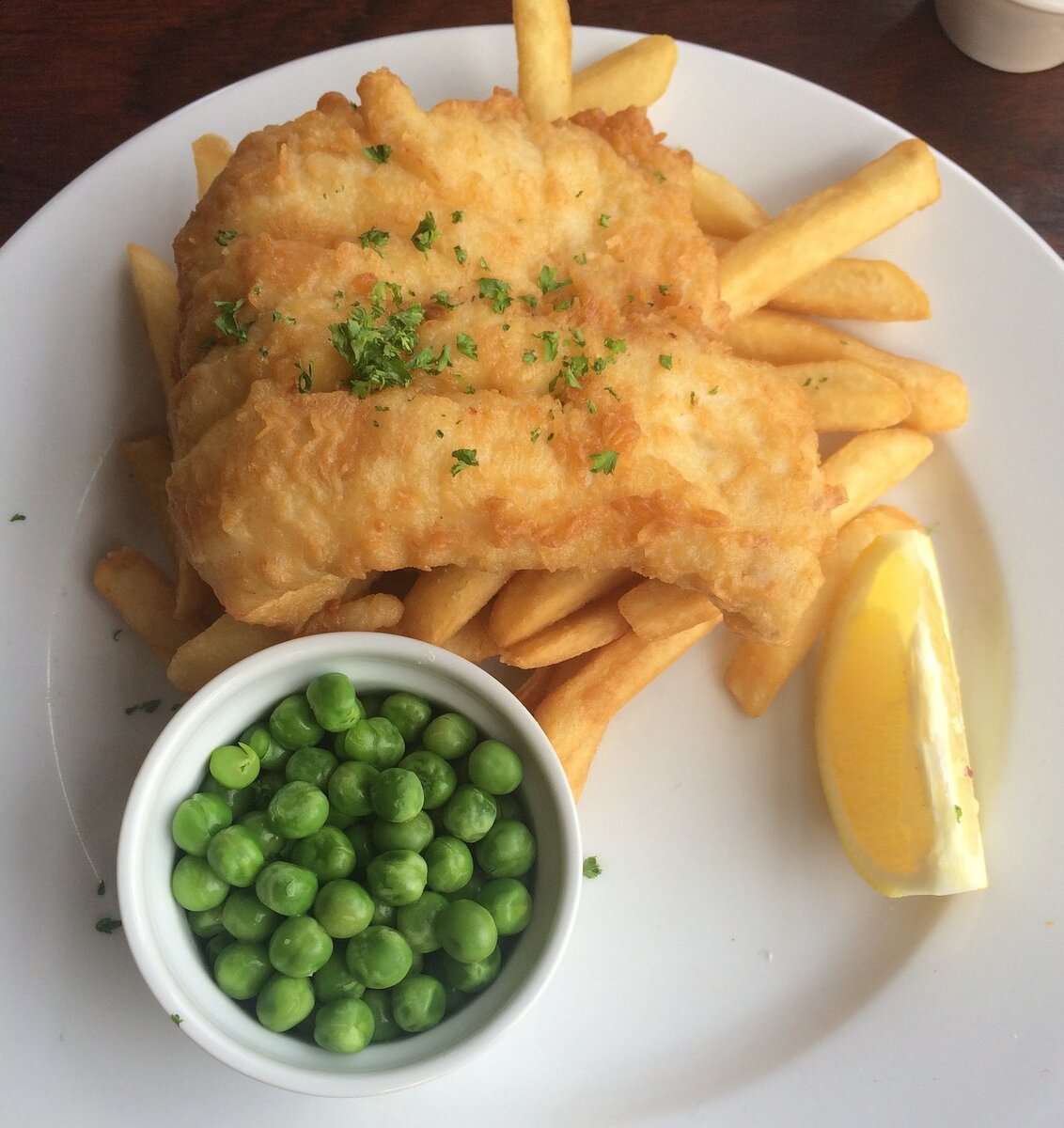 Fish and Chips - средняя цена £7