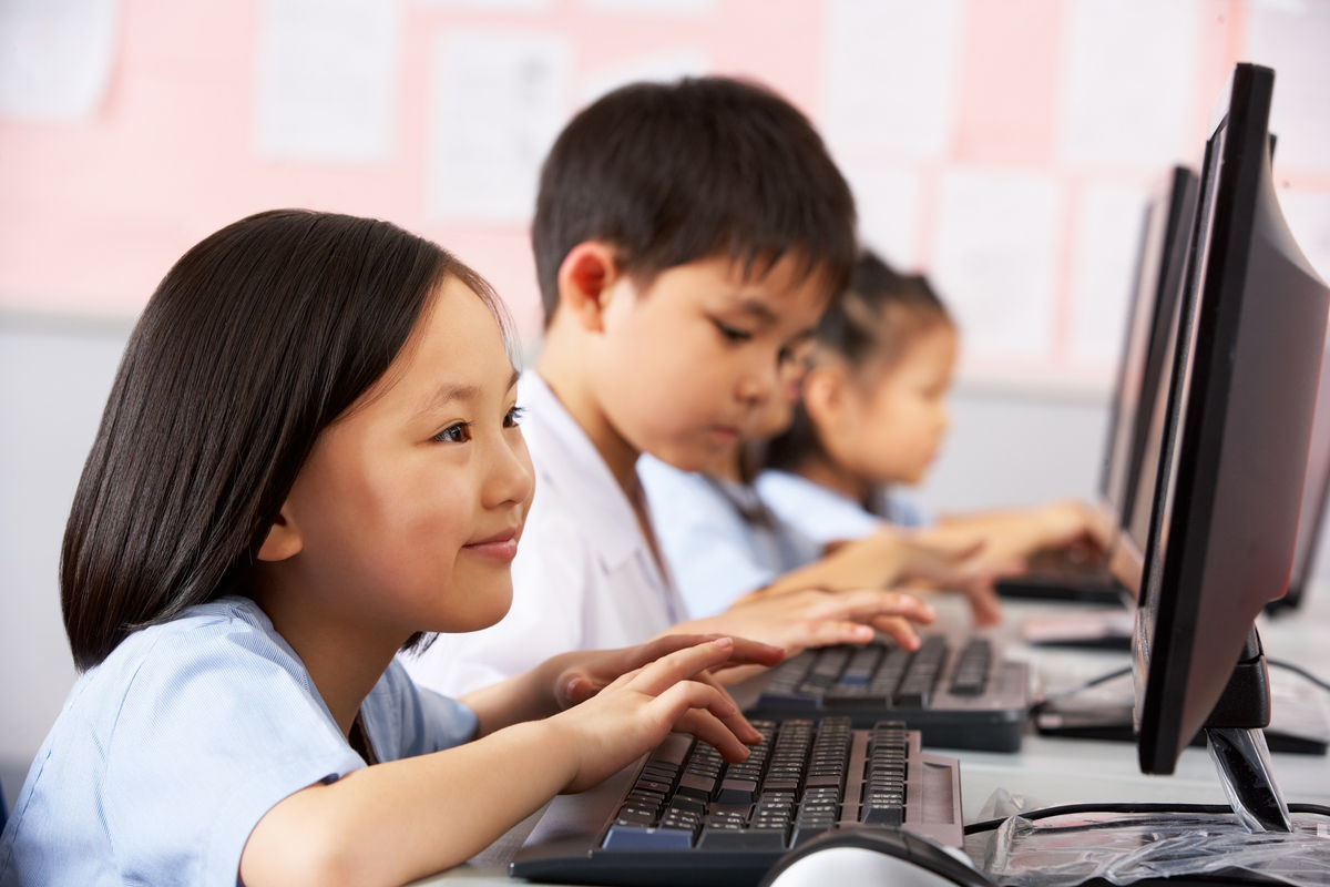 They are using the computer