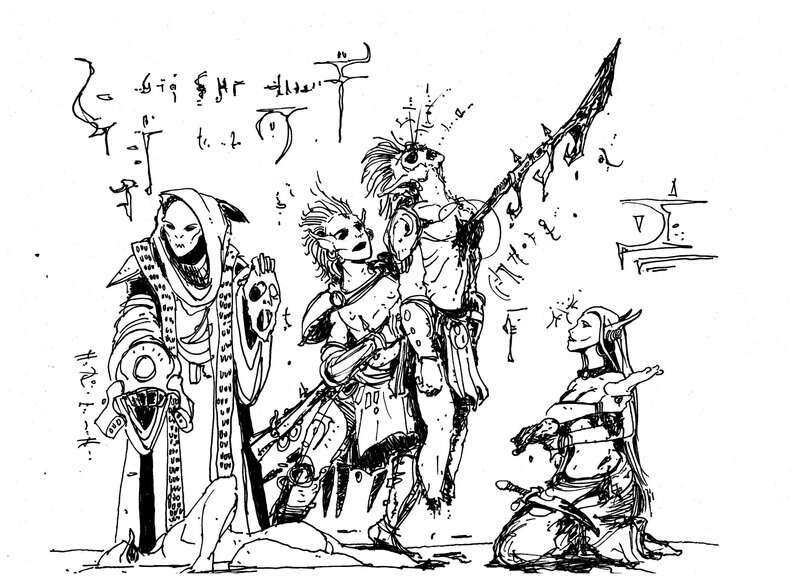 Вивек убивает Неревара - арт от разработчика (не официальный)