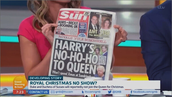 Обсуждение «горячей» новости на ITV (кадр из программы Good Morning Britain)