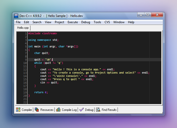 Bloodshed Dev C++ Редактор/компилятор C/C++ для Windows Кландайк