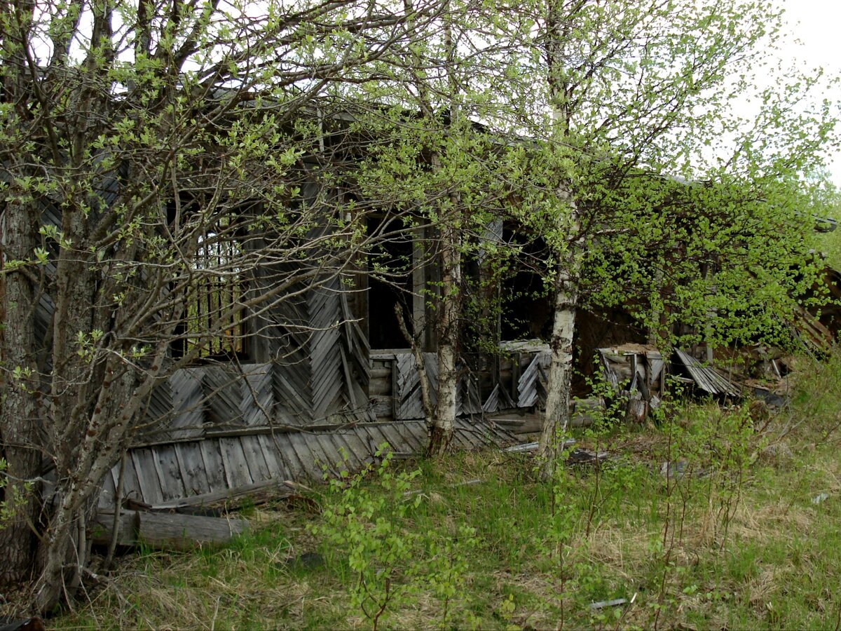 Одно из зданий.