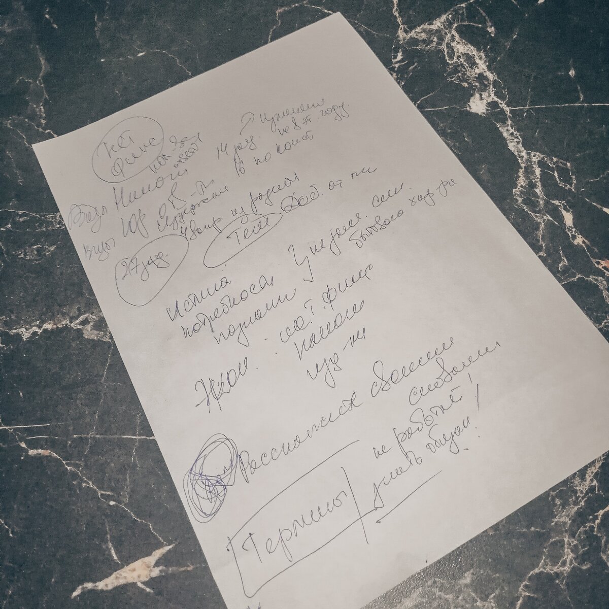 Конспект выступления 