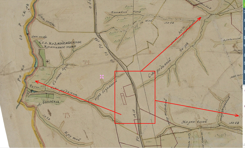 План Генерального Межевания Белгородского уезда.
