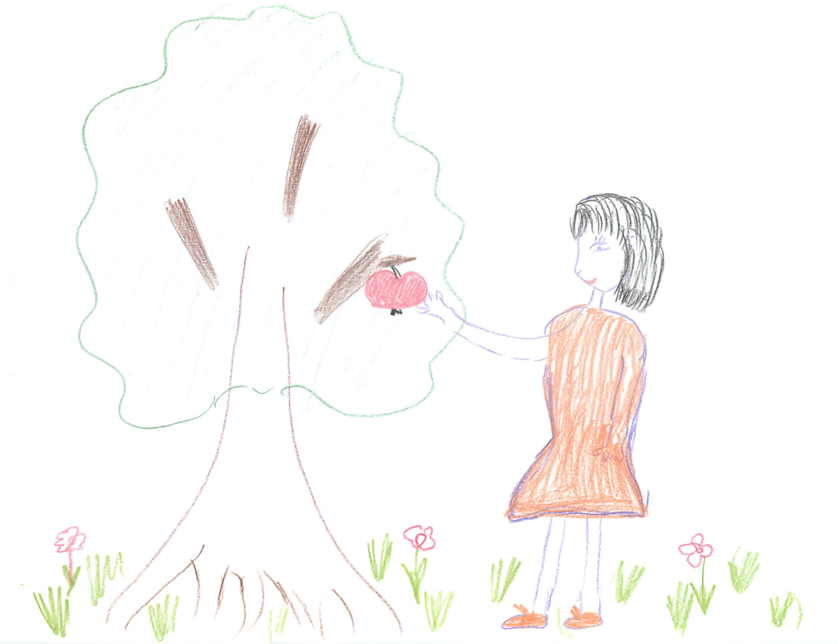 Рисуночный тест человек срывающий яблоко