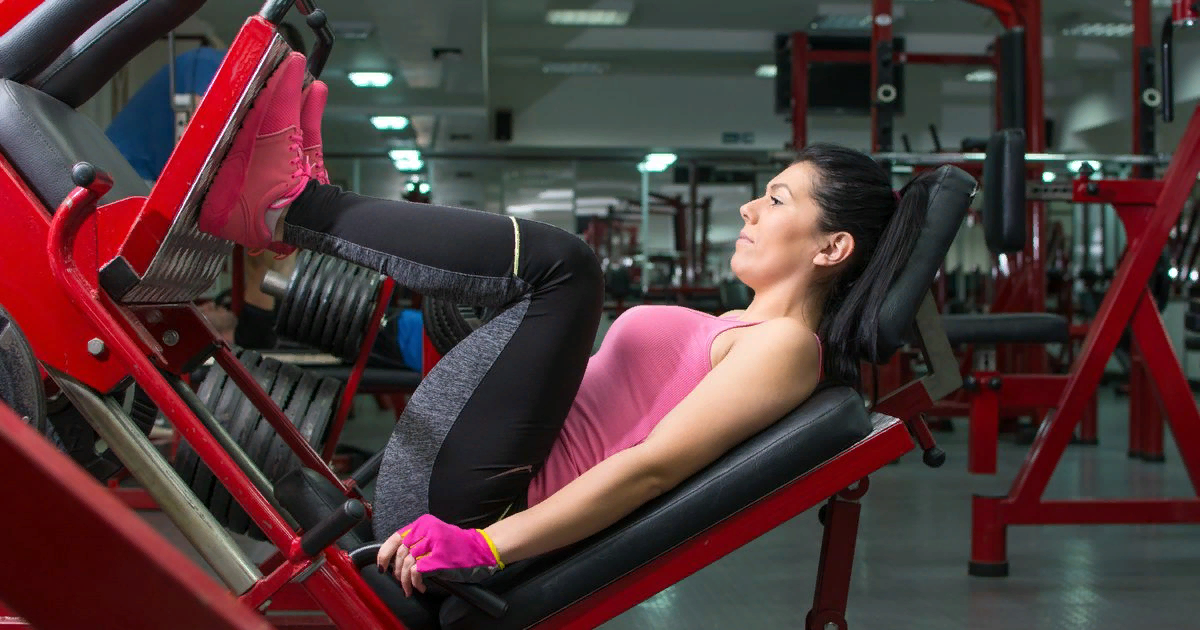 Жим платформы ногами.