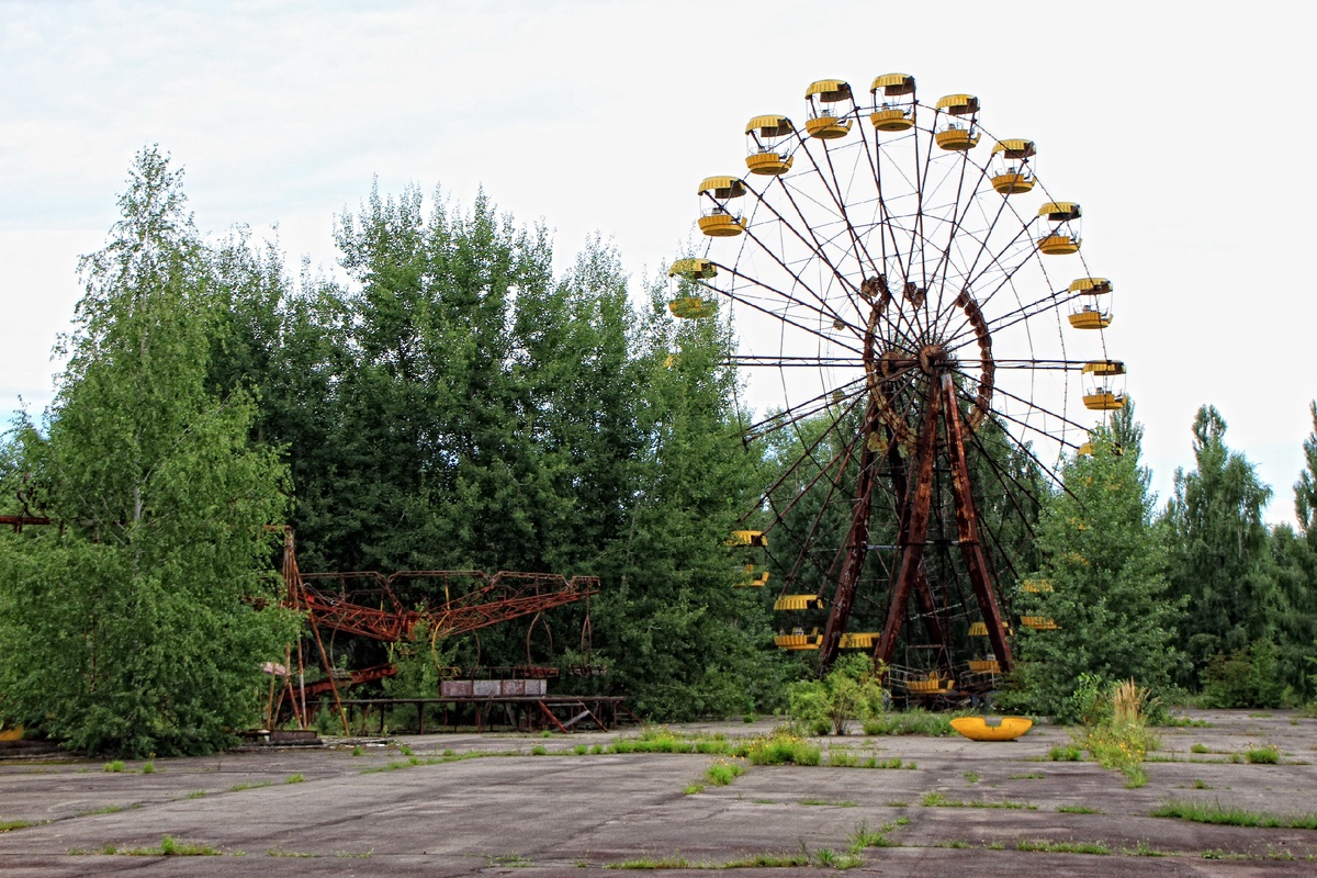 Колесо обозрения в городе Припять