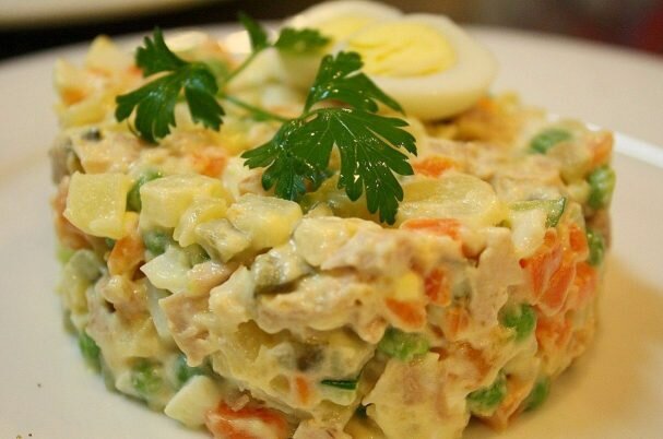 Вот такой вот салатик у меня получился!!! 