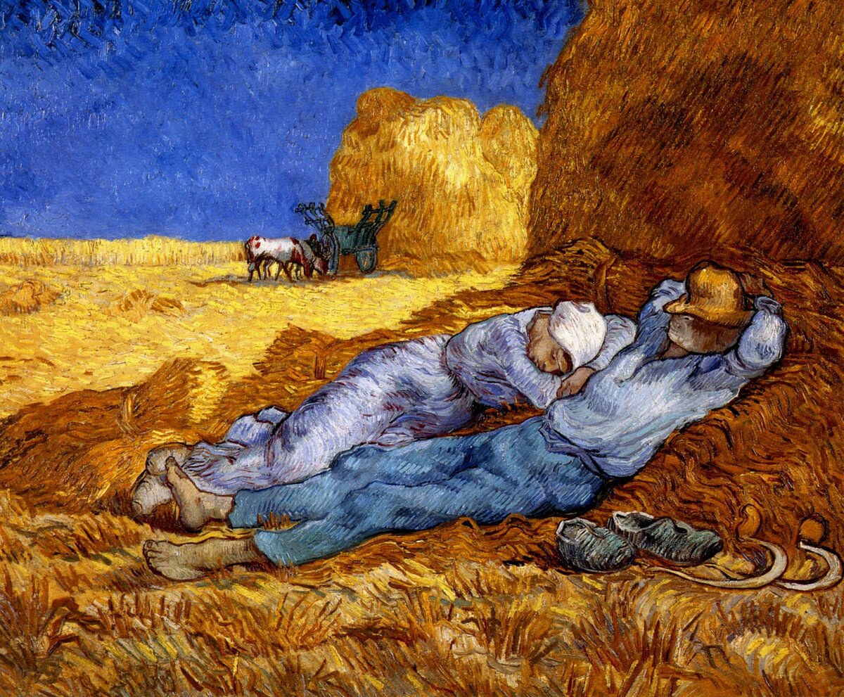 Vincent Van Gogh La Sieste, 1889