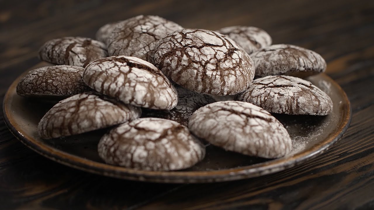 Треснутое ШОКОЛАДНОЕ ПЕЧЕНЬЕ на скорую руку🍪 Вкусно и недорого😃 МРАМОРНОЕ  печенье от Лизы Глинской😋