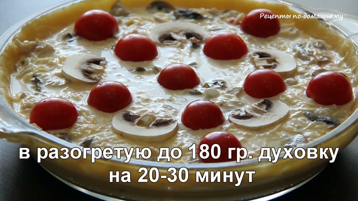 Готовим французский пирог Киш лорен с курицей и грибами. Сытный, красивый,  вкусный. Можно даже гостям подать на праздничный стол | Рецепты  по-домашнему | Дзен