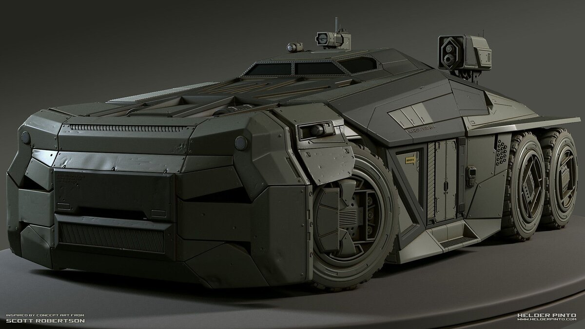 Бронированный грузовик Sci Fi