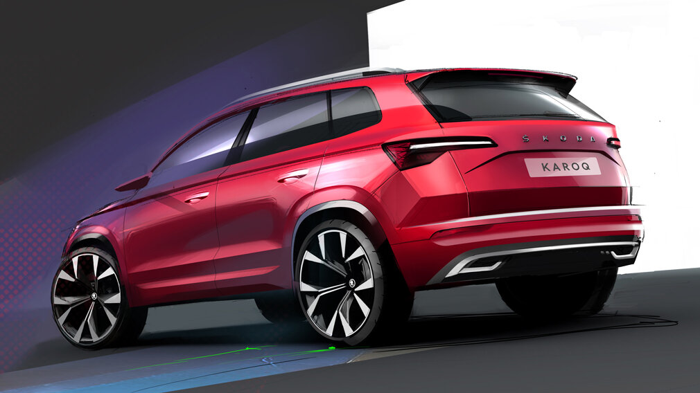 Официальный тизер нового Skoda Karoq