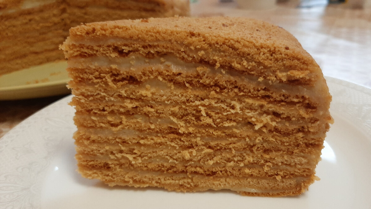 Монастырский торт с заварным кремом