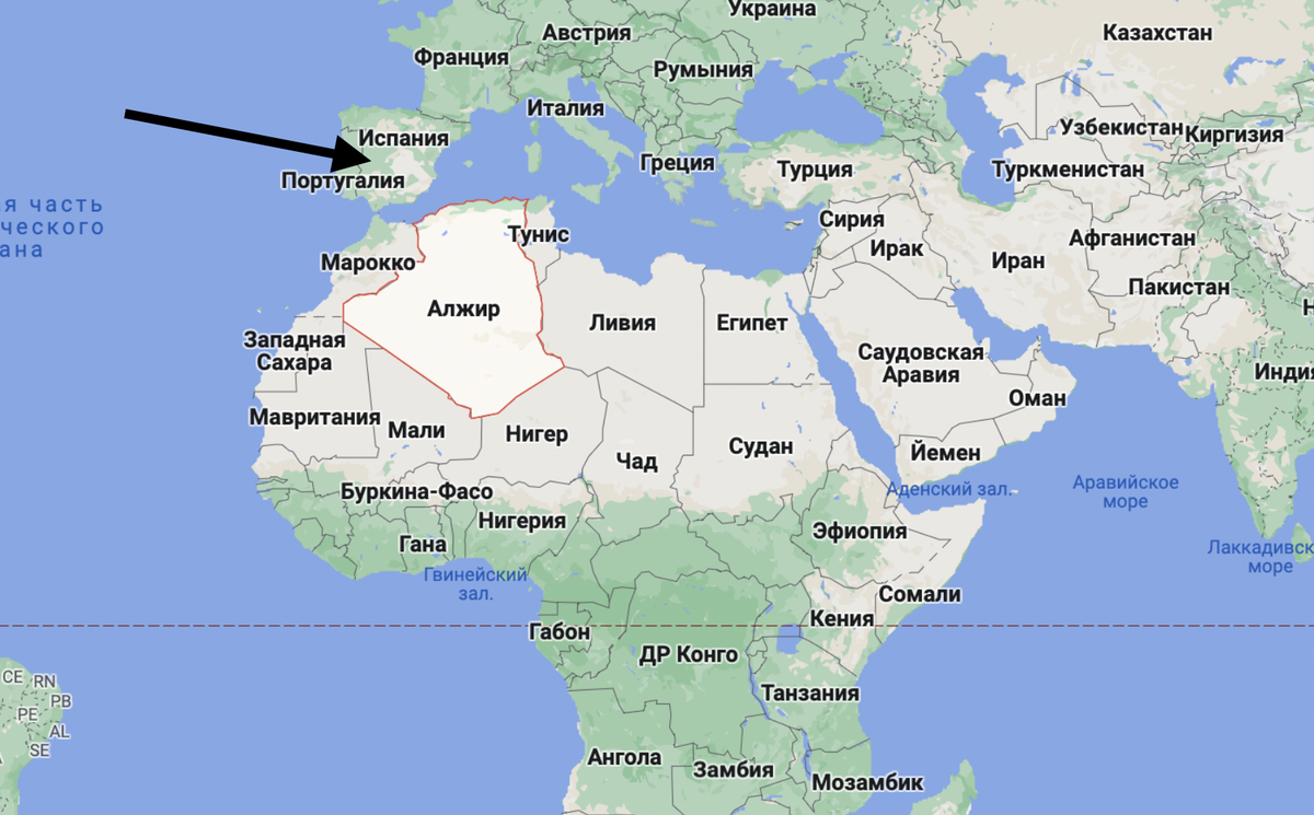 Расстояние франции. Алжир побережье Средиземного моря. Тунис и Марокко на карте. Газопровод Алжир Испания. Алжир на карте России.