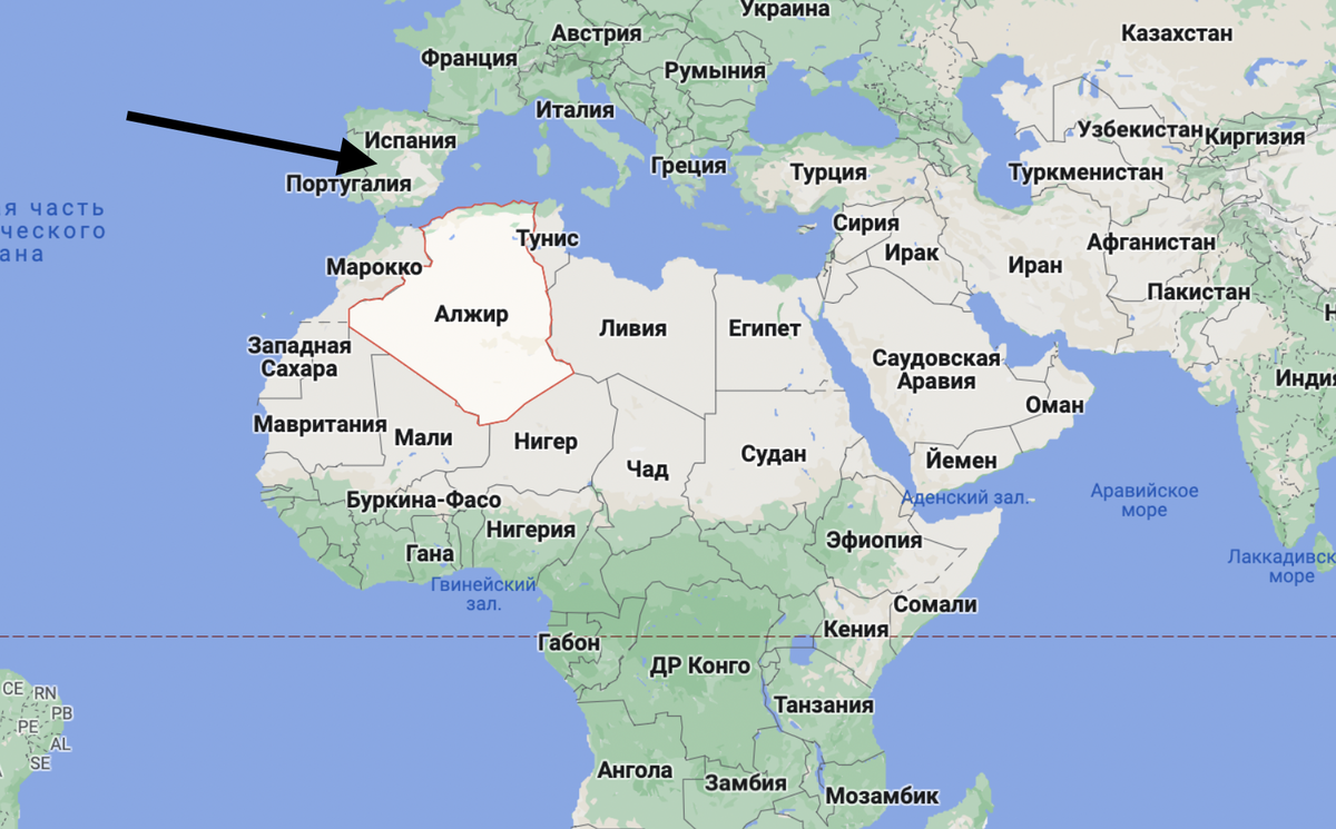 Алжир на карте России. Поставки газа в Испанию. Трубопровод Алжир Испания на карте. Алжир и Испания на карте мира.