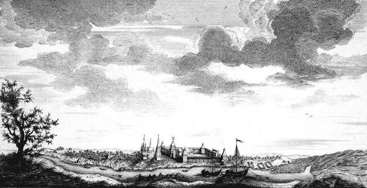 Мангазея. Так художник увидел. Впрочем, недалеко от истины, если верить документам и археологам. Источник: Яндкс.Картинки