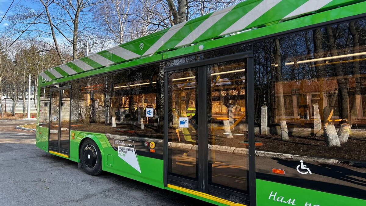    В Курске в троллейбусах «Адмирал» работает система «Говорящий город» для слабовидящих