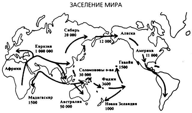 неравномерное заселение планеты. карта миграции древних людей. карта заселения земли человеком. расселение первых людей из африки. карта расселения homo sapiens sapiens.