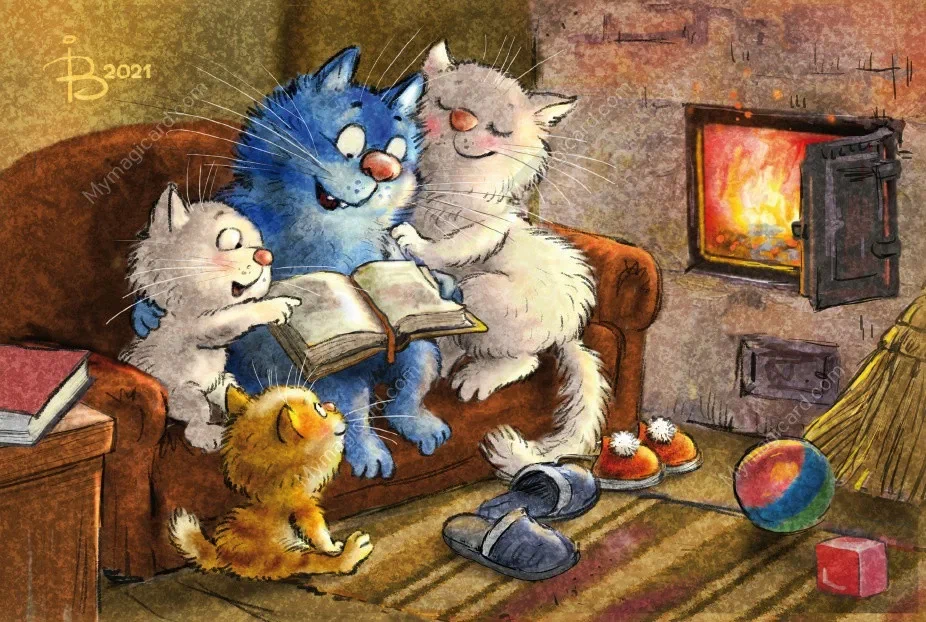 Синие коты Рины Зенюк
