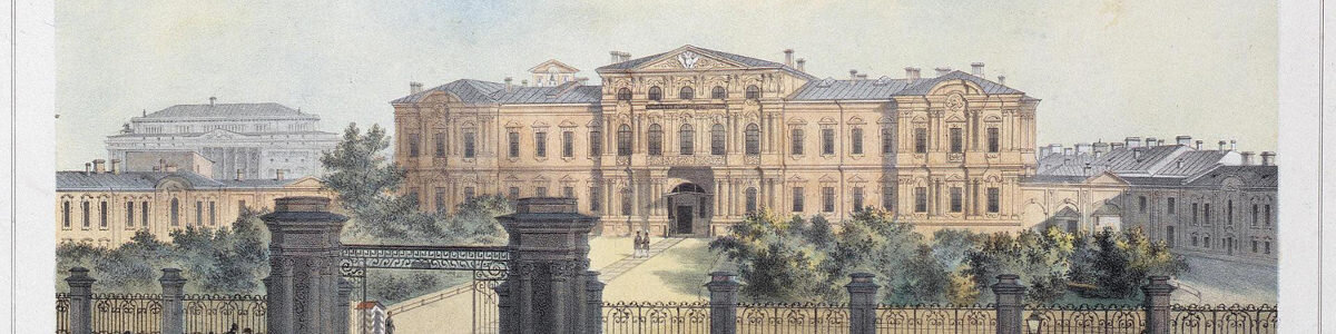 Пажеский корпус располагался в бывшем Воронцовском дворце