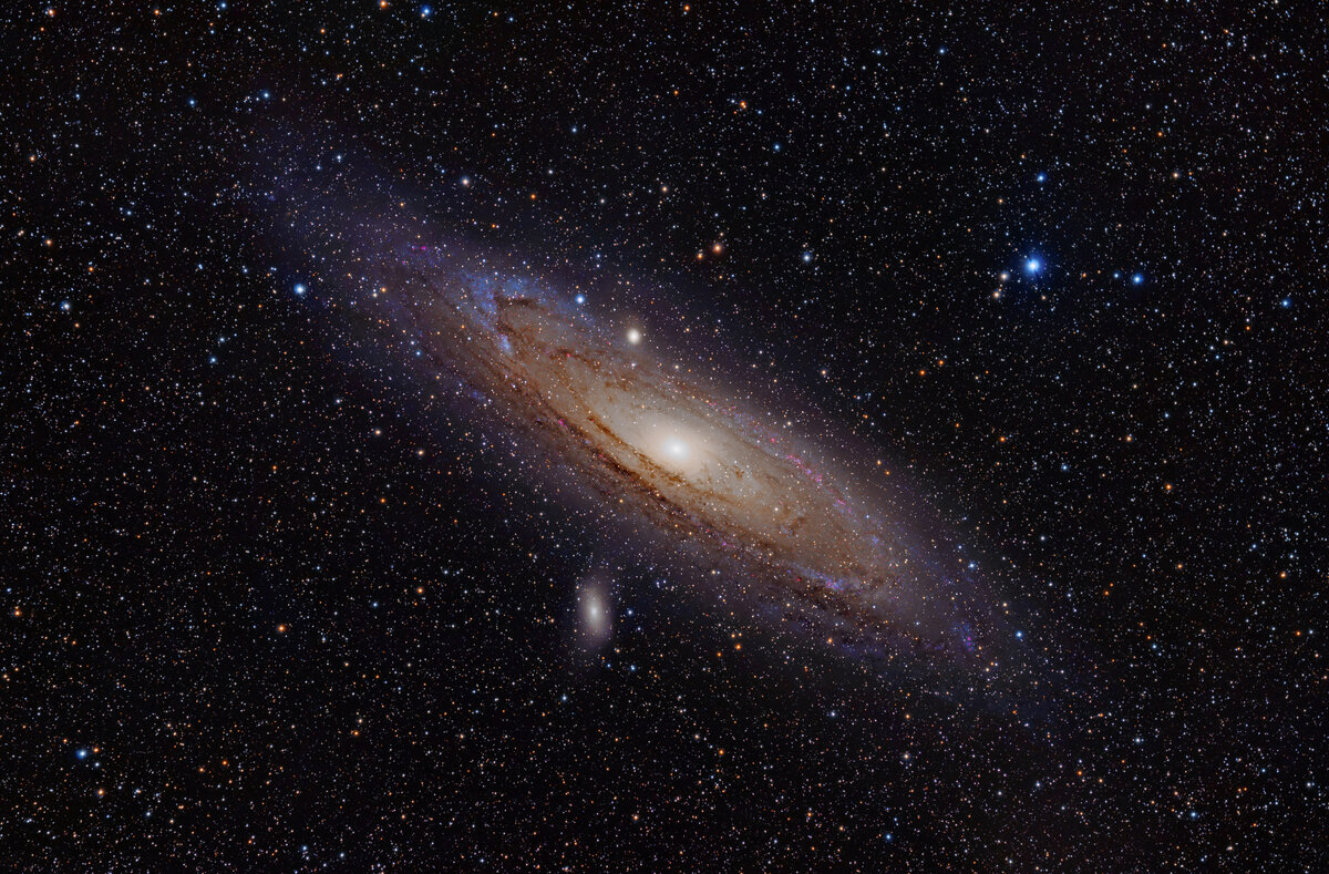 Галактика Андромеды "глазами" телескопа "Хаббл" ©NASA/ESA
