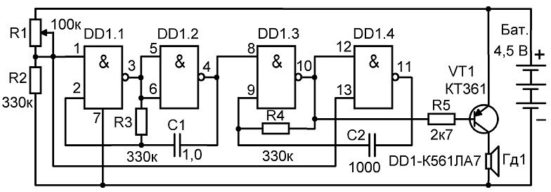 Имитатор кукушки схема