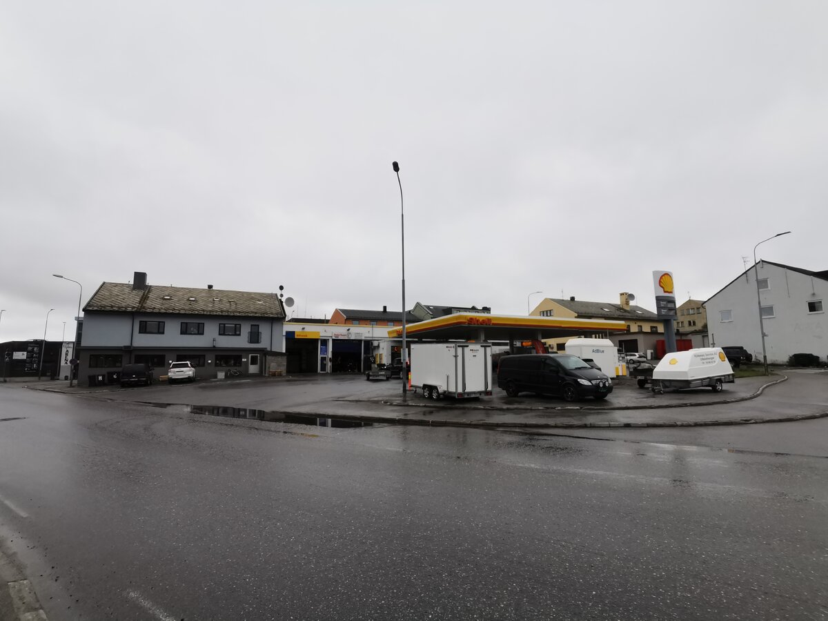 Заправка Shell в Норвегии
