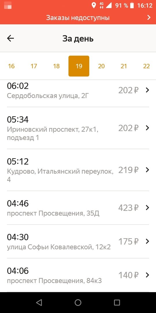 Заказы 19.08.2019