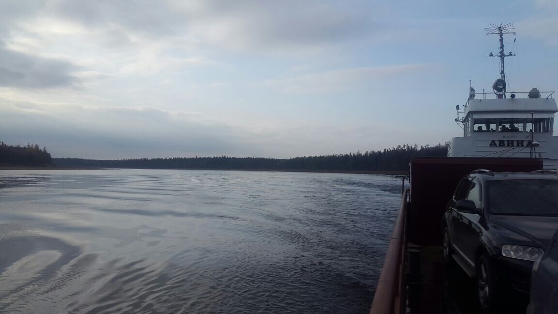 Паром Вуктыл - Печора.