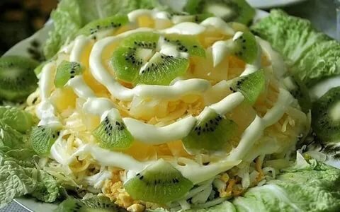 Куриный салат на Новый год