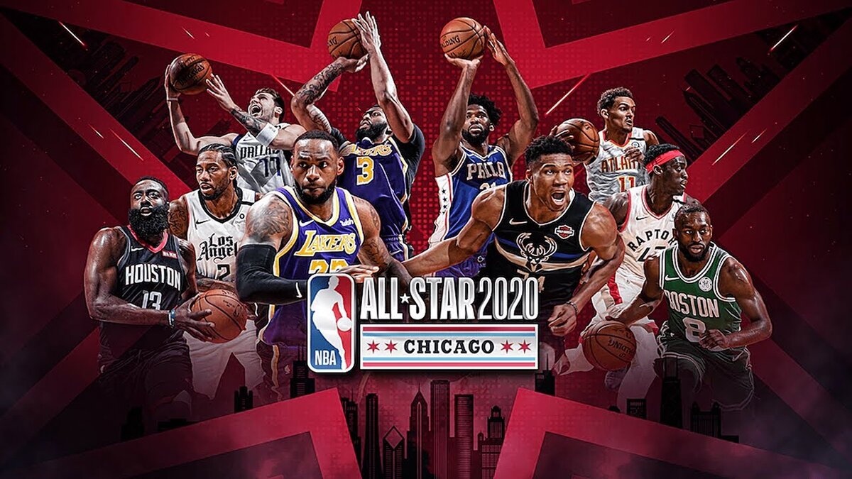 Стартовые 5 команд Леброна и Яниса.