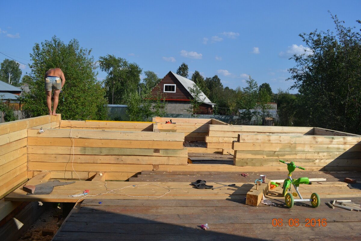 Как построить деревянный дом своими руками — фото отчет о строительстве (74 фото)