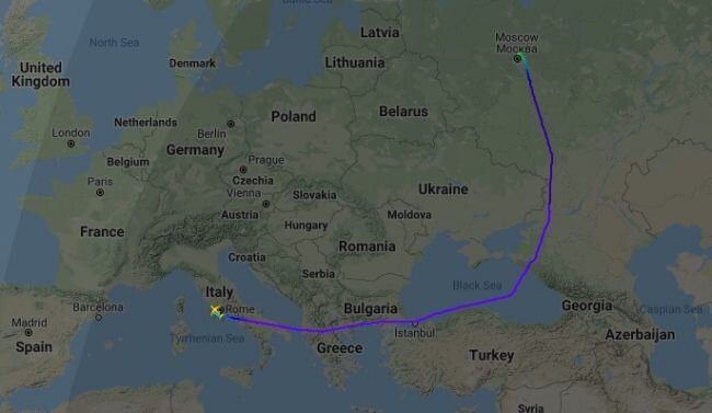 Источник: flightradar24.com 