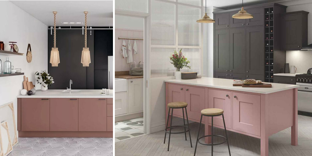 Какой розовый цвет в интерьере кухни будет смотреться лучше всего?