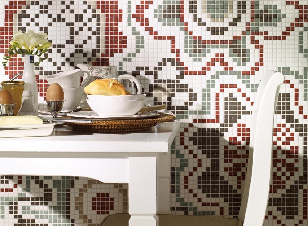 Пиксельная мозаика в интерьере