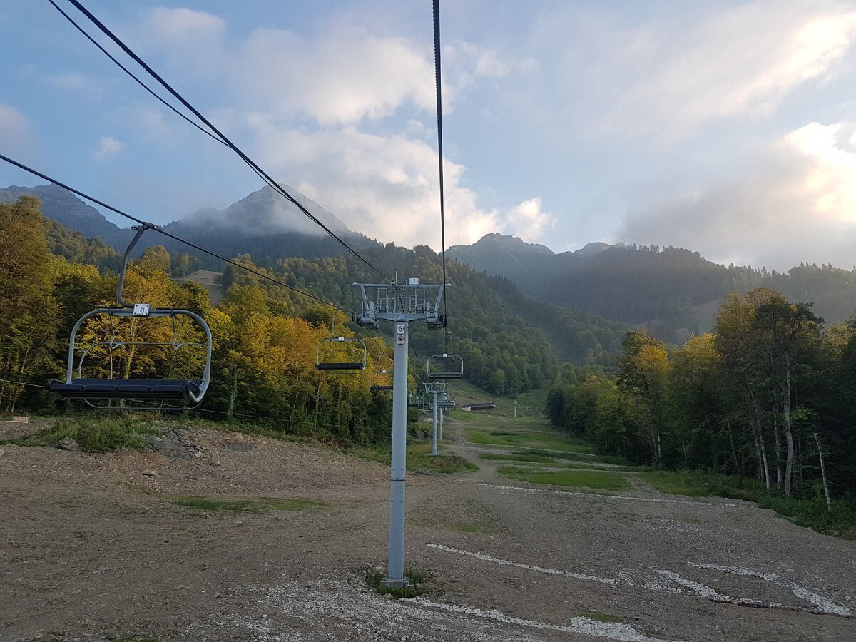 Кабинки открытого типа. Красная Поляна