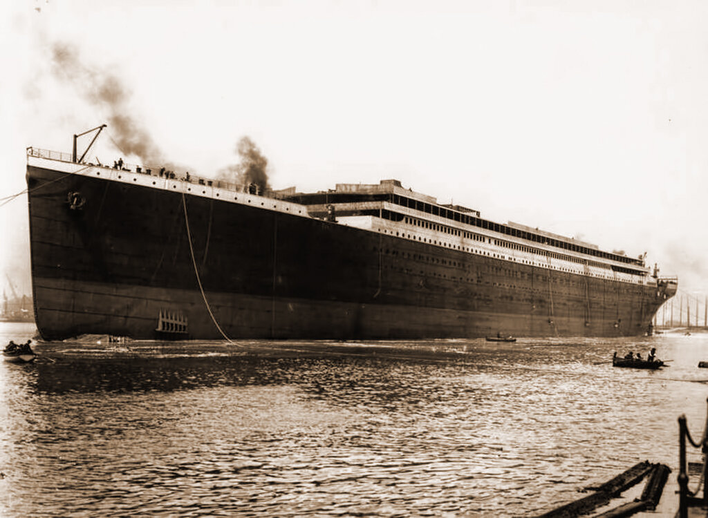 Незаконченный Титаник, в Белфасте 31 мая 1911 года. Wikimedia Commons