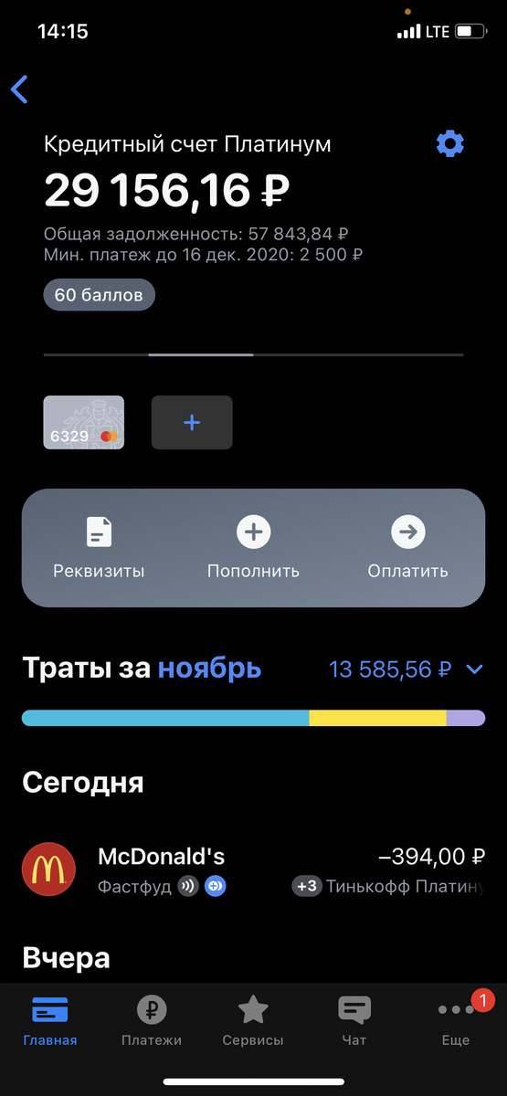 Кредитная карта