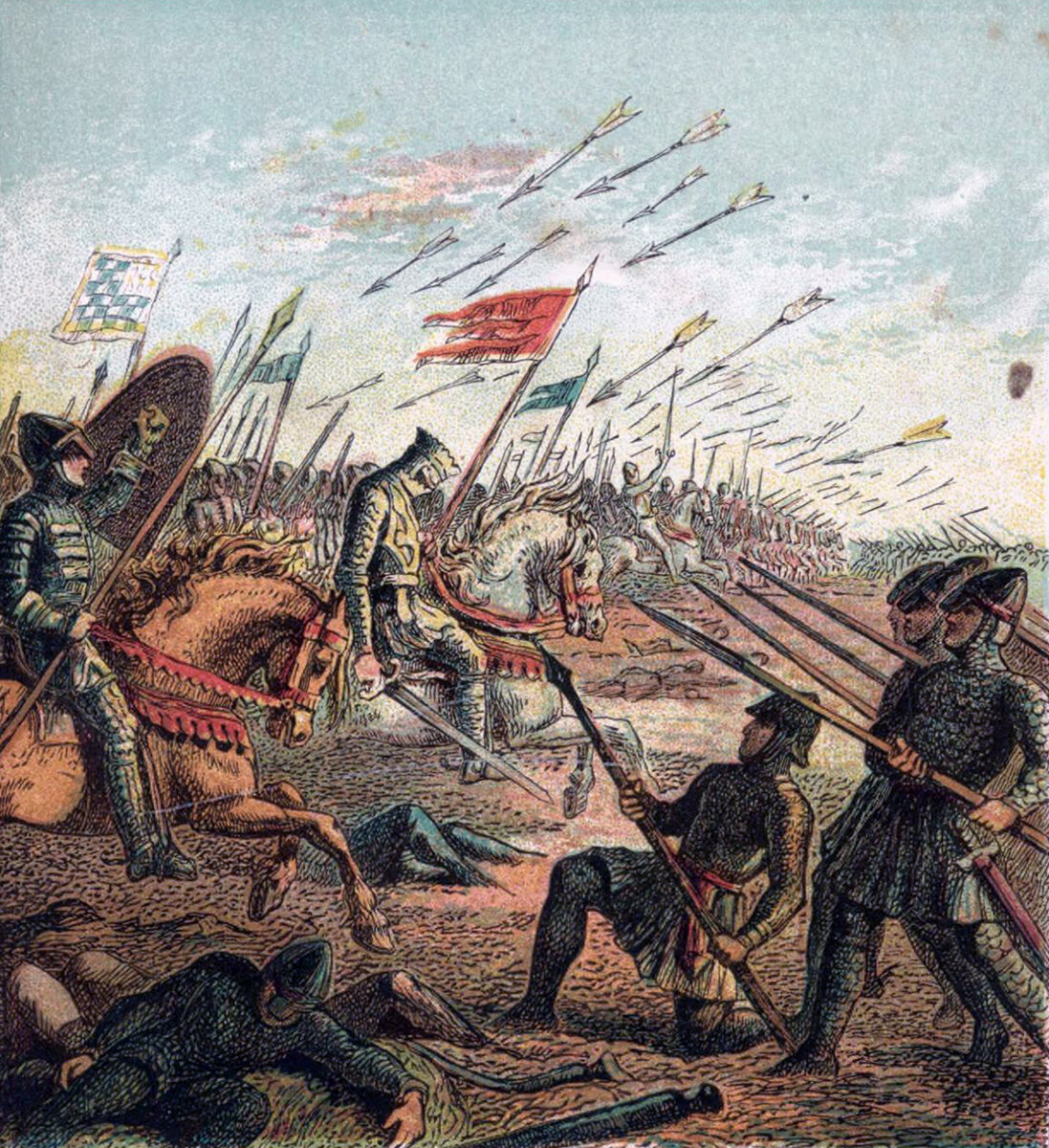 https://en.wikipedia.org/wiki/File:Pictures_of_English_History_Plate_XI_-_The_Battle_of_Hastings.jpg