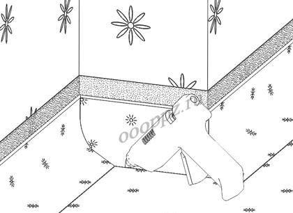 Коннелюрный плинтус монтаж