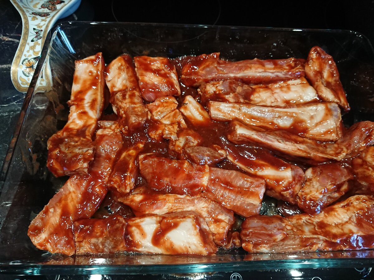 Рёбрышки в маринаде BBQ