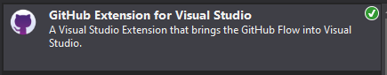 GitGub Extension for Visual Studio