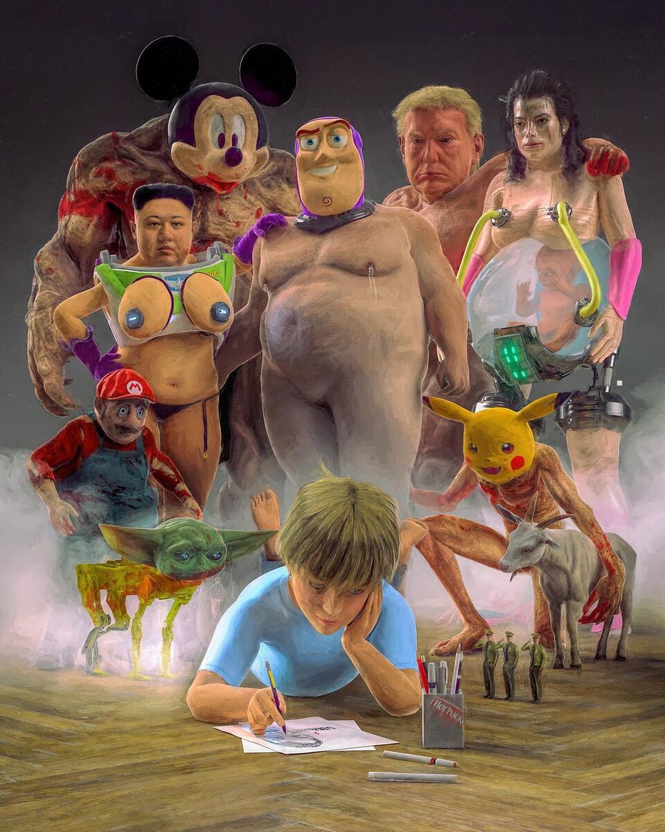 Beeple – "DAY 5000". Здесь и далее иллюстрации из Инстаграм @beeple_crap