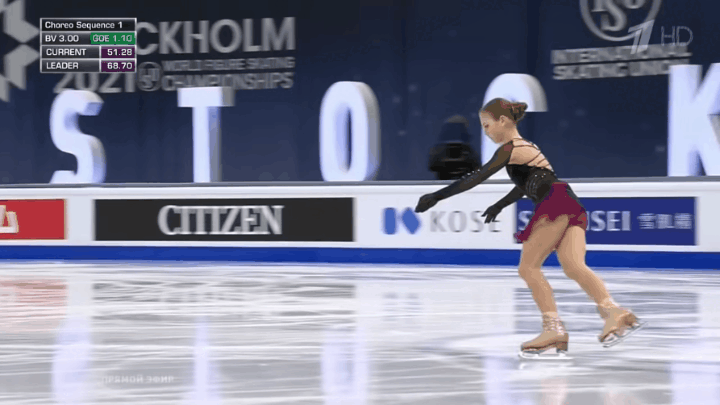 Четверной лутц. Саша Трусова. Гифка автора