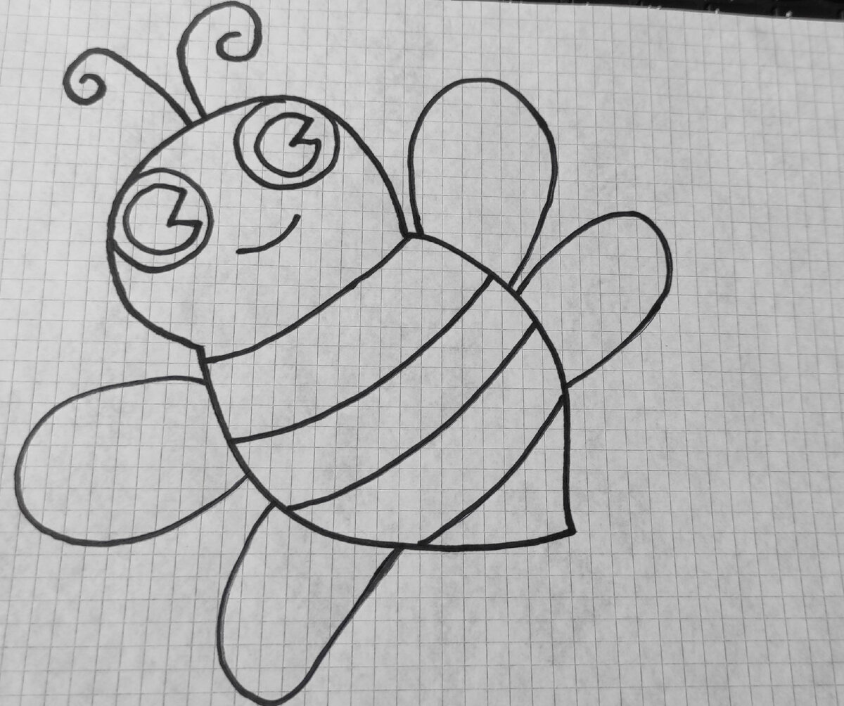 Выкройка пчёлки