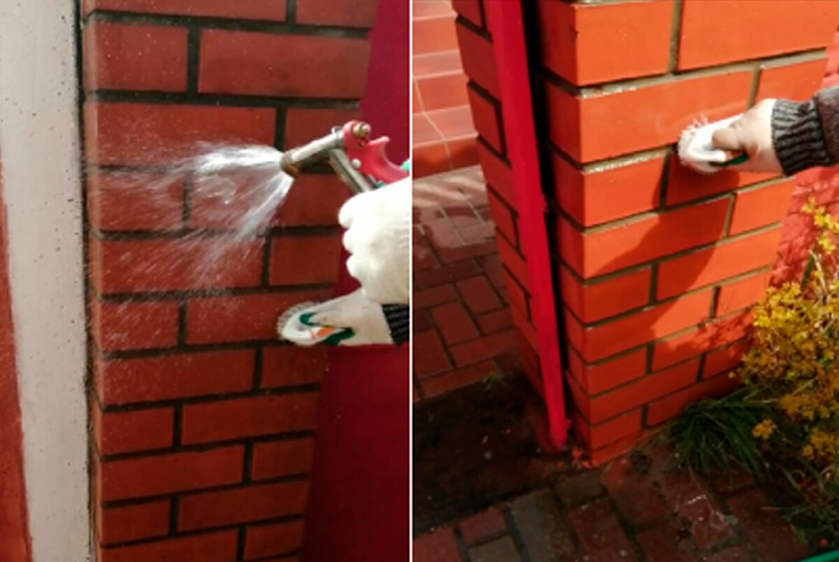 Очистка поверхности облицовочного кирпича от высолов и дальнейшая его ...