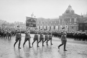 Парад Победы на Красной площади в Москве, июнь 1945 года.