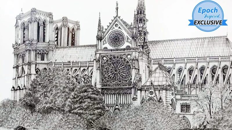 Потрясающие детализированные рисунки знаковых сооружений мира. (Courtesy of Emi Nakajima) 